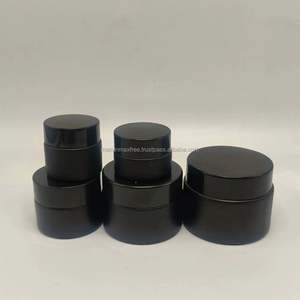 USA Mairun Vente en Gros 0.5oz 1oz 2oz 50ml Emballage Cosmétique PET Noir Brillant Imprimé Personnalisé 50ml Pots en Plastique avec Couvercles à Vis - Product Image 5