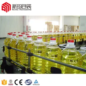 Sunflower Vegetable Peanut Cooking Olive Oil Making Filling Capping Packing Machine Plant Equipment Production Line