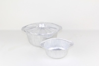 Marmite en aluminium profond, résistante au four et au micro-ondes, grand volume pour bouillon, ragoût, soupe de nouilles, 3600 ml