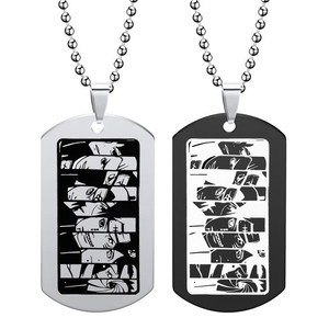 Anime collar Akatsuki Uchiha <span class=keywords><strong>Itachi</strong></span> Ninja Metal Halloween hombre <span class=keywords><strong>mujer</strong></span> <span class=keywords><strong>Cosplay</strong></span> accesorio regalos - Product Image 1