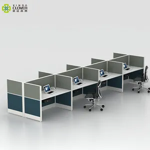 Desain Interior kantor menulis meja komputer, kualitas tinggi dapat dilepas pusat panggilan cubiles kantor stasiun kerja partisi Modern 60mm