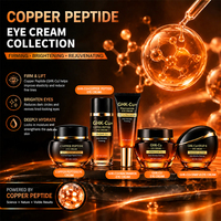 Krim Mata Copper Peptide 30g GHK-Cu untuk Garis Halus Lingkaran Hitam Melembapkan Mengencangkan Perawatan Bawah Mata OEM ODM