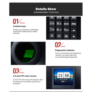 Sinh trắc học thời gian máy chấm công vân tay máy quét ZK phần mềm nhân viên theo dõi kiểm soát truy cập quản lý thiết lập lại chức năng - Product Image 4