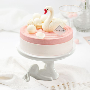 Decoraciones <span class=keywords><strong>de</strong></span> Cocina <span class=keywords><strong>de</strong></span> Conejito <span class=keywords><strong>de</strong></span> Pascua, Platos <span class=keywords><strong>de</strong></span> Cerámica Blancos, Soporte para Tartas para Postres y Galletas - Product Image 3