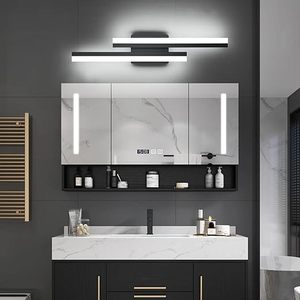 Lumière <span class=keywords><strong>de</strong></span> <span class=keywords><strong>salle</strong></span> <span class=keywords><strong>de</strong></span> <span class=keywords><strong>bain</strong></span> à LED noire <span class=keywords><strong>de</strong></span> 24 pouces, 3CCT réglable, lumière murale moderne en métal, 16W pour <span class=keywords><strong>miroir</strong></span>, <span class=keywords><strong>salle</strong></span> <span class=keywords><strong>de</strong></span> maquillage - Product Image 6