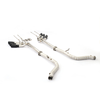 Sistem Knalpot Lengkap MPER Sporty Desain 6 Outlet untuk Mercedes G63 G500 W463 Bahan Stainless Steel Suara Agresif Plug and Play