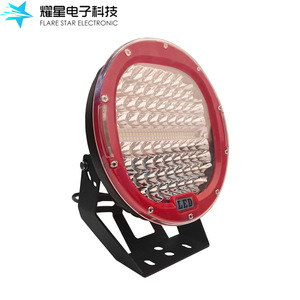 384W Circular <b>Work</b> <b>Light</b> <b>Led</b> Yellow White Dual Color Spot <b>Light</b> Off Road Vehicle Roof Lamp Aluminum Body 120Lm/W DC Power - Product Image 3
