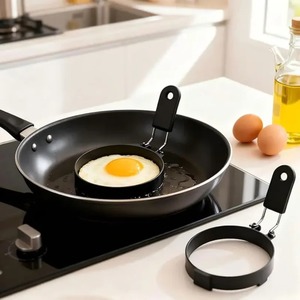 Anti-scald Egg Fried Ring Professional Stainless Steel Nonstick Pancake Mold Cooking Egg Mould Breakfast Sandwich <b>Tools</b> - Product Image 2