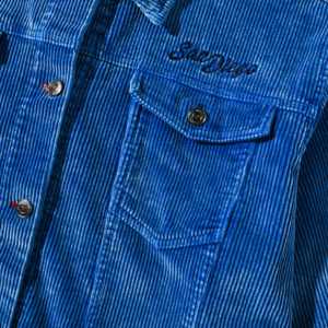 SUCRAM <strong>FFA</strong> Khaji Japanese Style Corduroy Motorcycle Association <strong>Jacket</strong> 100% Cotton Vintage Blue Embroidered Winter Stand Loose - Product Image 4