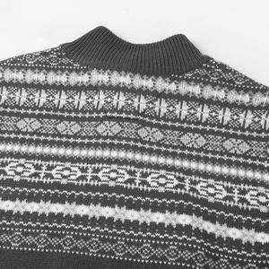 Customized Autumn Winter Warm Knitting <b>Mens</b> Long Sleeve Fashion Fuzzy Jumper <b>Men</b> Pullover Knitwear Wool Quarter Zip sweater - Product Image 5