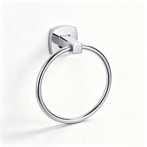 Porte-serviettes mural dissimulé en alliage <span class=keywords><strong>de</strong></span> zinc avec base carrée biseautée, étanche, plusieurs finitions pour salle <span class=keywords><strong>de</strong></span> bain <span class=keywords><strong>de</strong></span> luxe d'hôtel - Product Image 2