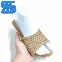 Sandales à enfiler en PP, modèle Straw Slide, pour le marché colombien, MOQ300, commande personnalisée, livraison en 30 jours, EXW