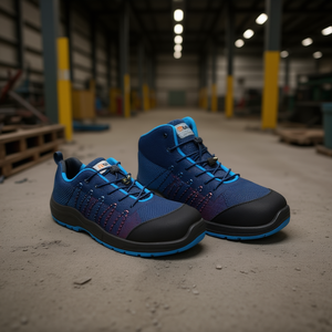 Calzado de Seguridad Ttake Techno Flex Mid 45, Malla Azul, para Trabajo - Product Image 3