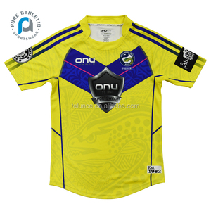 Ensembles de maillots de rugby personnalisés, sublimation intégrale, uniformes de rugby pour hommes, kits personnalisés avec nom d'équipe imprimé, 100% polyester respirant - Product Image 6
