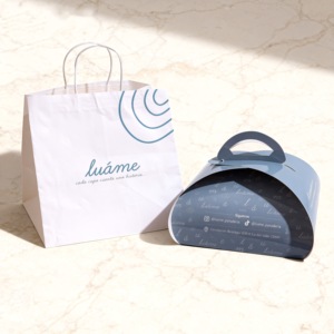 Tùy chỉnh in Made nhỏ Tulip ủng hộ hộp cho bánh sinh nhật Bánh Cưới trường hợp bao bì hộp giấy bánh - Product Image 1