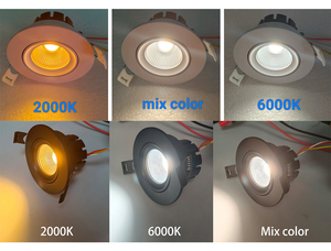 Downlight DMX 24V CRI95 12W 8W RGBW 2700K <span class=keywords><strong>IP65</strong></span>, Plafonnier PWM Loxone Tree KNX DALI2 CCT 1800K-6500K, Projecteur Blanc Tunable - Product Image 6