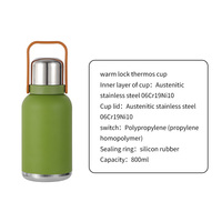 CITIOH 316 acier inoxydable 27oz gobelet sous vide bouteille d'eau poignée Portable infuseur à thé plus sain pour voyage Camping