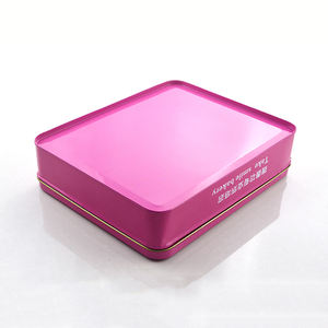 กล่องดีบุกใส่ขนมรูปทรงสี่เหลี่ยมผืนผ้า พิมพ์ลายตามสั่ง สำหรับบรรจุภัณฑ์อาหารเกรดคุณภาพ กล่องของขวัญสุดหรูสำหรับเทศกาลและวันหยุด เหมาะสำหรับใส่ขนม เค้ก - Product Image 6