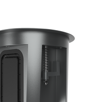 Haut-parleur large bande de 3 pouces avec grille magnétique métallique 10-30W, mini-haut-parleur à son clair pour l'audio commercial