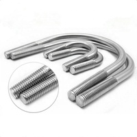 Boulons en U métriques en acier inoxydable DIN 3570 avec 2 écrous, pince en U, support de selle robuste pour tuyaux