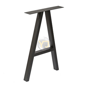 YIJUN A-shaped Metal <b>Table</b> <b>Legs</b> Black Heavy Duty Modern Minimalist Furniture Base Support 2772 - Product Image 1