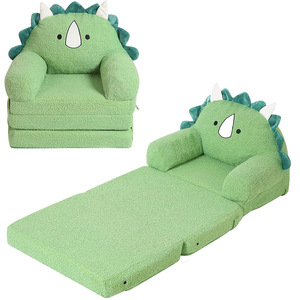 <b>Children's</b> Dinosaur <b>Chair</b> Green Foam <b>Reclining</b> Seat For Kids Bedroom Living Room - Product Image 5