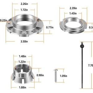 Kit de Rodamientos para Tambor de Lavadora Wansheng W10324651, Piezas de Repuesto para Reparación y Mantenimiento - Product Image 2