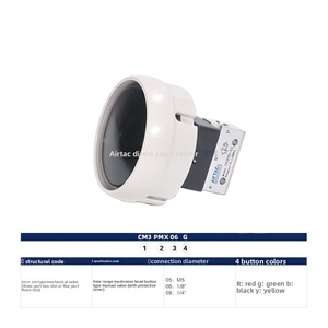 Valvola Meccanica a Pulsante a Testa di Fungo Grande Airtac CM3PMX05 CM3PMX06 CM3PMX08-R/<span class=keywords><strong>G</strong></span>/<span class=keywords><strong>B</strong></span>/<span class=keywords><strong>Y</strong></span> Prodotta in Cina - Product Image 3