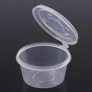 Tái Chế Nhà Hàng PP <span class=keywords><strong>Mini</strong></span> 1Oz 2 Oz Phần Nước Sốt Souffle Ngâm Dùng Một Lần Nước Sốt Cốc Nhựa Nước Sốt Container Với Bản Lề Nắp - Product Image 4