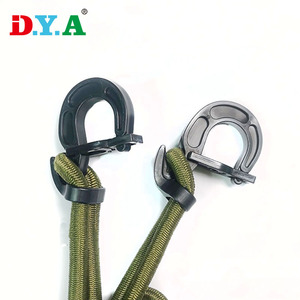 Usine En Gros En Plastique Élastique Choc Cordon De Cravate Extrémités Boucles De Corde Verrouillage Sécurisé Crochets Réglables POM Mousqueton Clip - Product Image 3