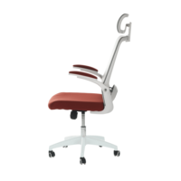 Chaise de bureau ergonomique moderne avec support lombaire, réglable en hauteur, pivotante à 360°, en maille, pour la maison, l'école, l'hôtel