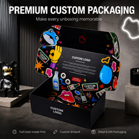 Boîte d'expédition personnalisée en carton ondulé imprimée en couleur avec graphismes pleine couleur et approvisionnement en gros pour l'expédition de vêtements streetwear