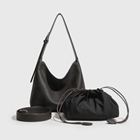 Sacs fourre-tout en cuir de vache souple, sacs à bandoulière pour femmes à motif léopard, nouveau design simple 2026 avec pochette à cordon