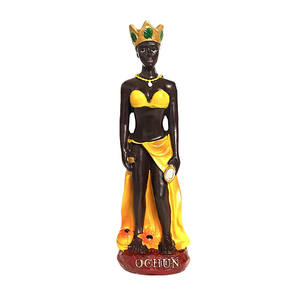 5 "Inch Orisha Oshun Standbeeld Ochun Sculptuur Santeria Yoruba Afrikaanse Godin Beeldje