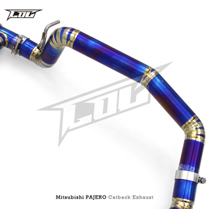 Tubos de Escape de Titanio <span class=keywords><strong>BSK</strong></span> para Mitsubishi PAJERO 3.0/3.8 2006-2021, Sistema de Escape Catback con Válvula de Vacío para Autos Deportivos - Product Image 3