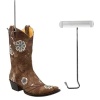 EASTOMMY ET-410041 facile da usare accessorio per attrezzi equestri gancio per estrattore per stivali con manico in plastica liscia per stivali da equitazione
