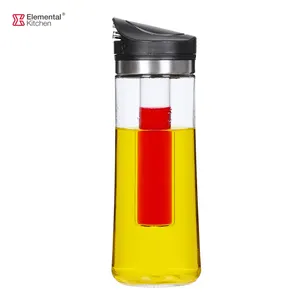 Neues modernes Design, das extra vergine essbar kocht, enthält leeres Olivenöl und Essig für Glasflaschen spender 450ml