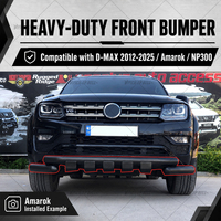 Pare-buffle avant 4x4 spécifique pour pick-up D-Max, même style compatible avec Navara NP300 et VW Amarok, protection extérieure
