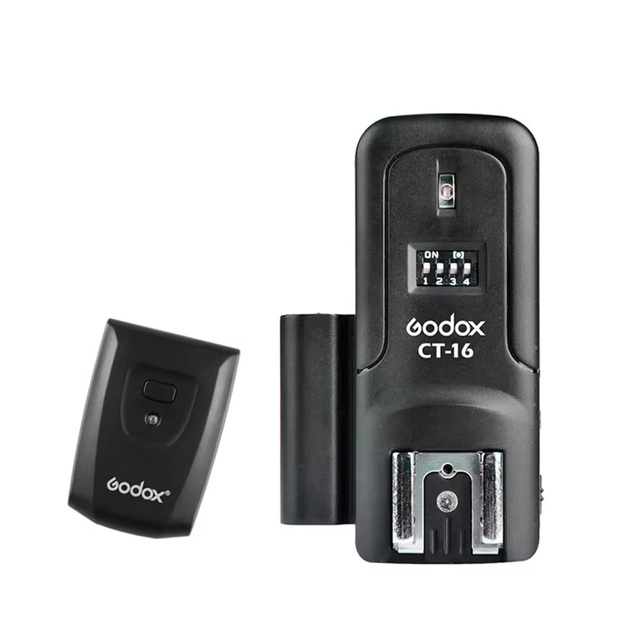 Godox CT-16 16 Channels Wireless Radio Flash Trigger Transmitter + Receiver Set for Canon Nikon Olympus Pentax Studio Flash