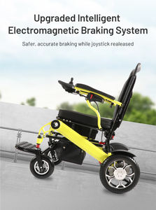 סוללת ליתיום JBH D25 בעלת עוצמה גבוהה עם ארבעה גלגלים כיסא גלגלים חשמלי נייד נייד מתקפל כיסא גלגלים חשמלי - Product Image 5