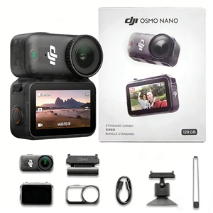 NUEVA Cámara <span class=keywords><strong>DJI</strong></span> <span class=keywords><strong>4K</strong></span> Original <span class=keywords><strong>DJI</strong></span> <span class=keywords><strong>Osmo</strong></span> Nano <span class=keywords><strong>4K</strong></span> 60fps Cámara para Vlogging con Sensor de 1/1.3" y Gran Angular, Pantalla de 1.96" y Grabación de 200 Minutos - Product Image 1