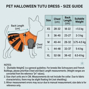 Costume d'Halloween personnalisable OEM pour chiens et chats : Robe citrouille, robe de mariée, vêtements festifs originaux et amusants pour animaux de compagnie - Product Image 4