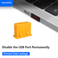 Bloqueo de Puerto USB no extraíble, tapa de cubierta de enchufe de polvo USB no extraíble, 100 piezas/paquete, deshabilitar el puerto USB