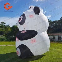 Mascotte publicitaire gonflable géante en forme de panda, ballon animal gonflable