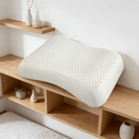 Oreillers en latex naturel modernes personnalisés en usine avec soutien cervical et protection du cou, forme ondulée pour le sommeil latéral des femmes
