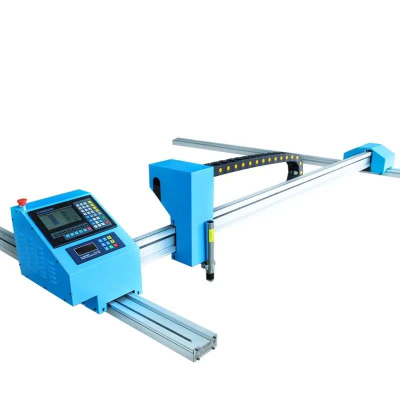 Portable cnc plasma cutting machine flame and plasma both type Huayuan LGK 63A cutting power 120A 160A GANTRY TYPE