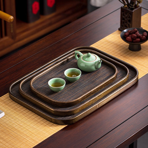 Weisai Bamboo <b>Tea</b> <b>Tray</b> Multi Functional Serving <b>Tray</b> For Zen <b>Tea</b> House Use - Product Image 1
