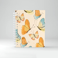 Cahier de revue à spirale à couverture en PVC de taille A5 le plus vendu pour les étudiants à utiliser au bureau 100 feuilles intérieures avec logo personnalisable