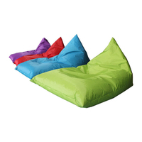 Fauteuil pouf triangulaire moderne en tissu 2025 pour adultes, canapé inclinable pour usage extérieur