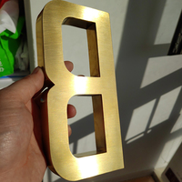 Logo LED Backlit Stainless Steel Halo Lit Kustom, Huruf Saluran Logam 3D, Papan Nama Bisnis Luar Ruangan untuk Dekorasi Dinding